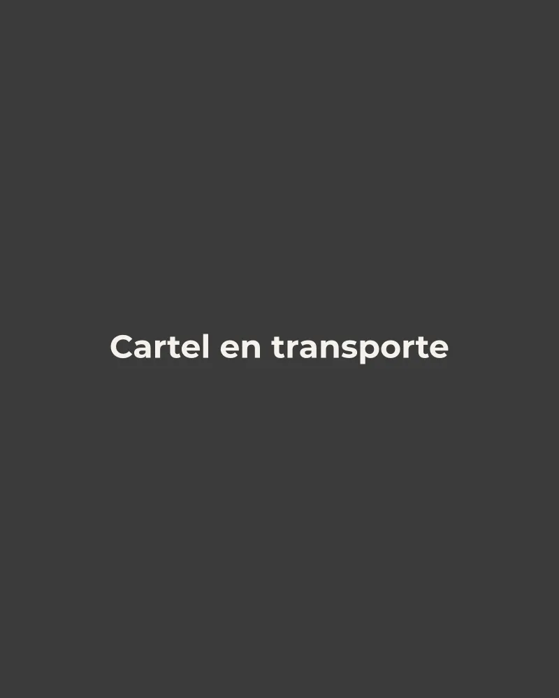 Cartel de la campaña en el transporte público