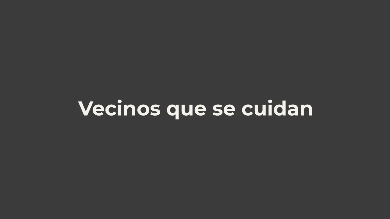 Imagen de la campaña Vecinos que se cuidan